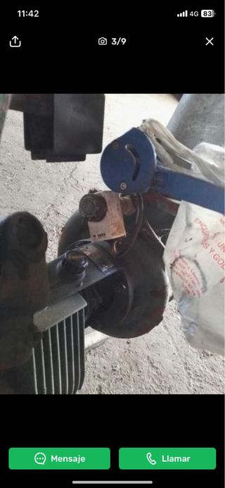 Bomba riego aspersor y soporte