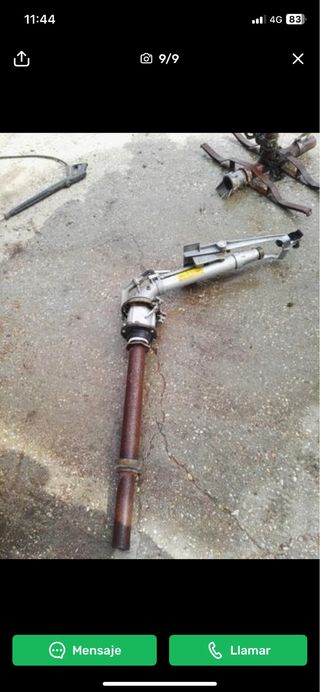 Bomba riego aspersor y soporte