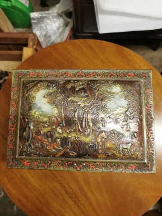 Scatola in latta antica