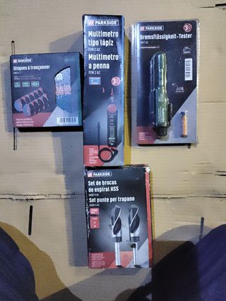 Lote multímetro. Discos corte brocas