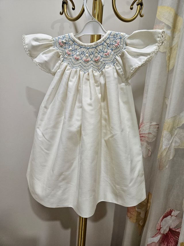 Vestido 4-6 meses hecho a mano