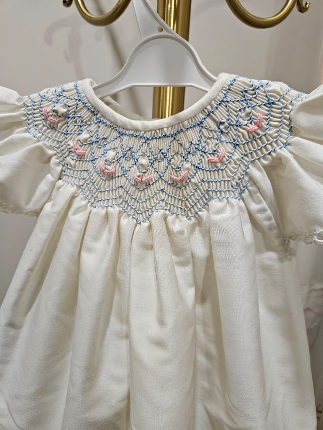 Vestido 4-6 meses hecho a mano