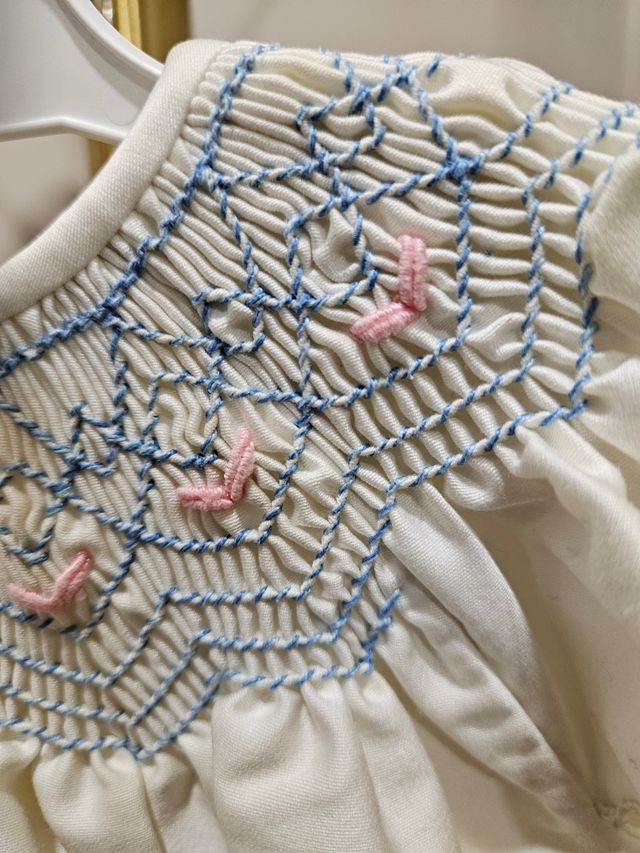 Vestido 4-6 meses hecho a mano