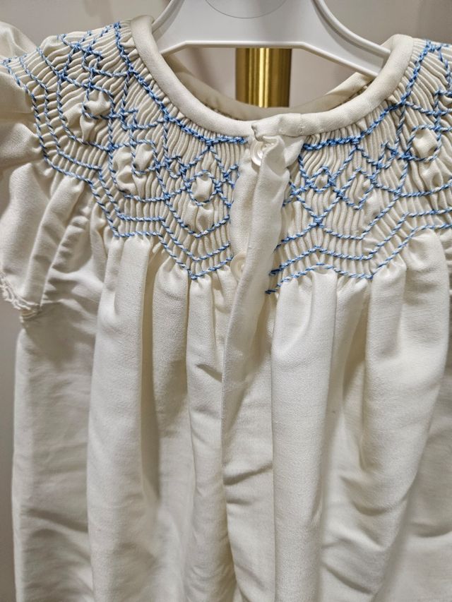 Vestido 4-6 meses hecho a mano