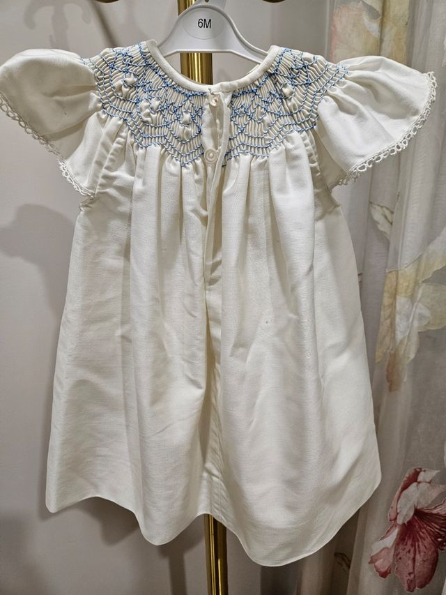 Vestido 4-6 meses hecho a mano