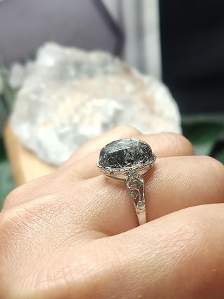 anillo de Diamantes Herkimer