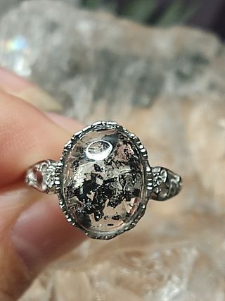 anillo de Diamantes Herkimer