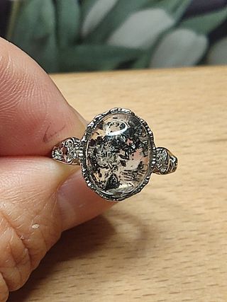 anillo de Diamantes Herkimer