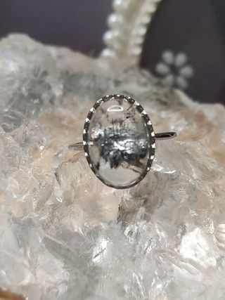 anillo de Diamantes Herkimer