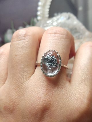 anillo de Diamantes Herkimer