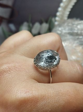 anillo de Diamantes Herkimer