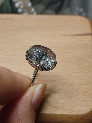 anillo de Diamantes Herkimer