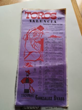 Cartel corrida toros valencia fallas