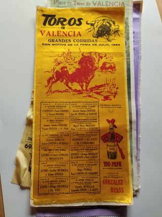 Cartel corrida toros valencia fallas