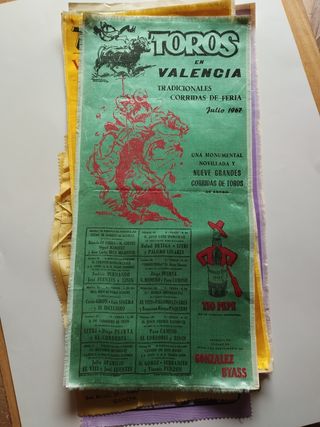 Cartel corrida toros valencia fallas