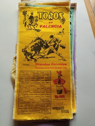 Cartel corrida toros valencia fallas