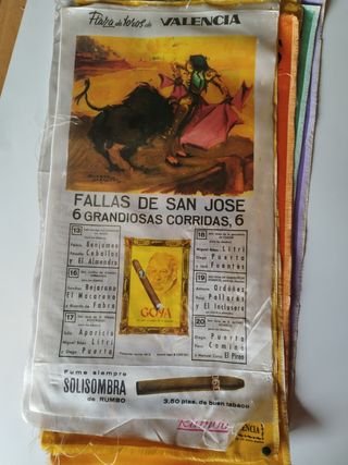 Cartel corrida toros valencia fallas