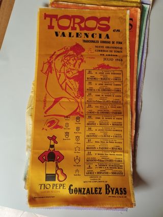 Cartel corrida toros valencia fallas