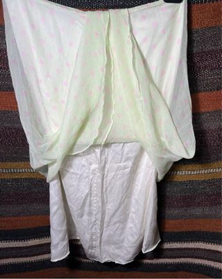 Ralph Lauren Green Silk Skirt S Gonna