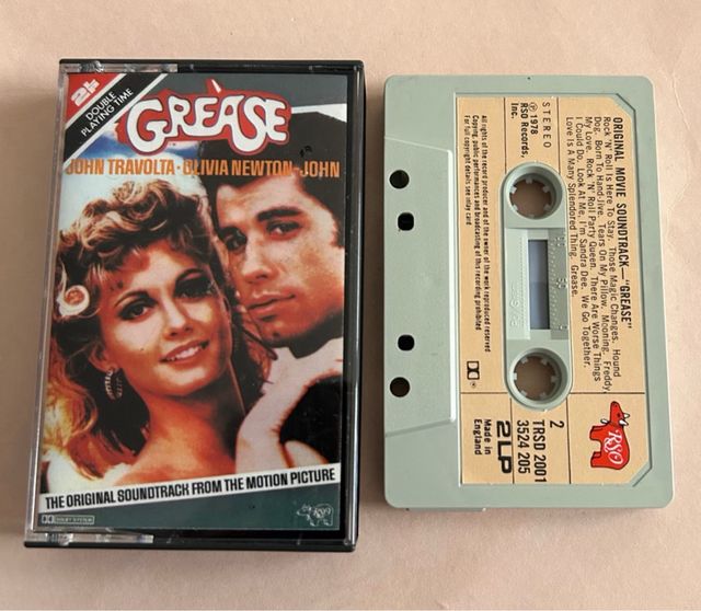 Cinta cassette banda sonora Grease