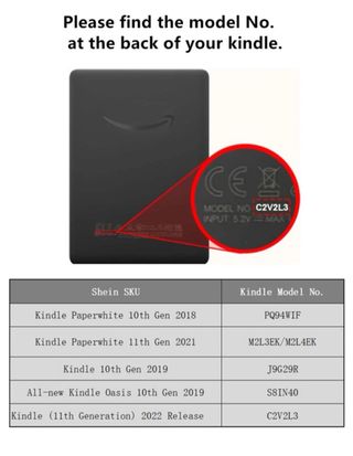 Funda ebook/libro electrónico nueva sin usar.