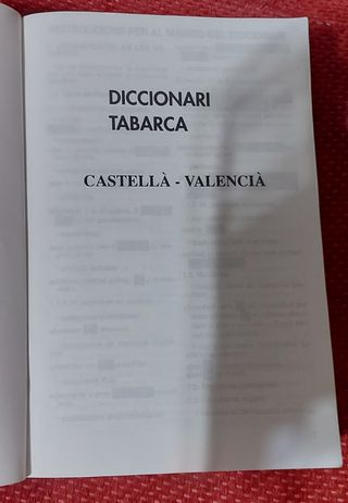 Diccionari Valenciá-Castellá TABARCA