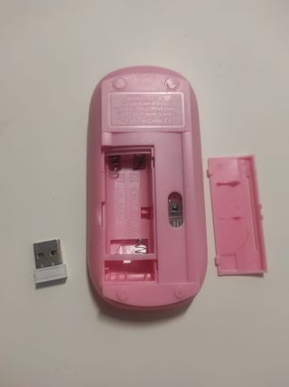 Ratón USB 2.4G Óptico ROSADO Inalámbrico. NUEVOS