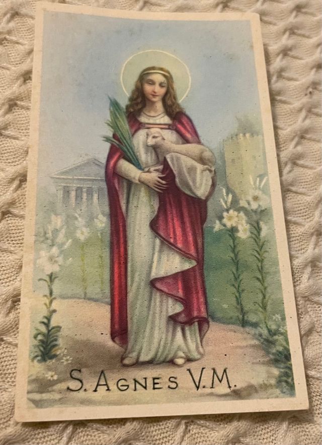 Holycard Sant’Agnese Ines Agnes serie Eb 2/563