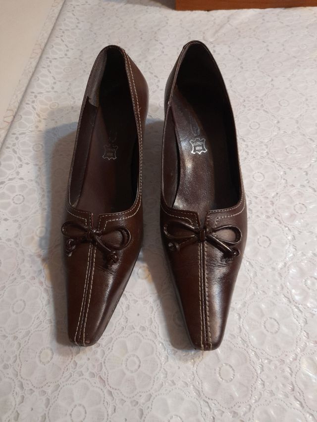 Zapatos piel marrones,como nuevos