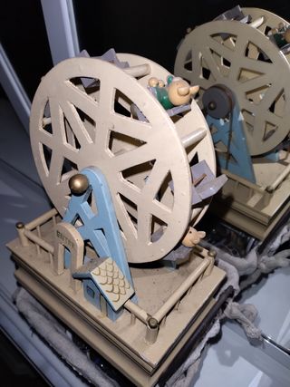 Caja música noria miniatura