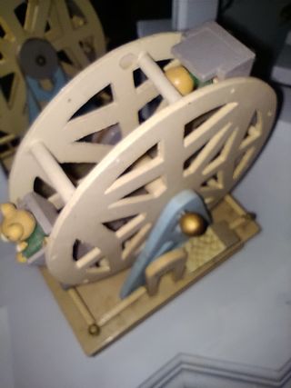 Caja música noria miniatura