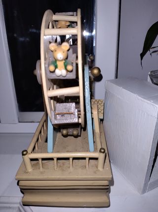 Caja música noria miniatura