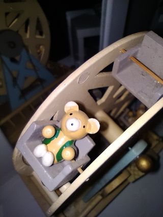 Caja música noria miniatura