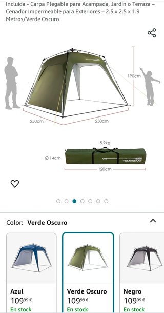 Carpa plegable