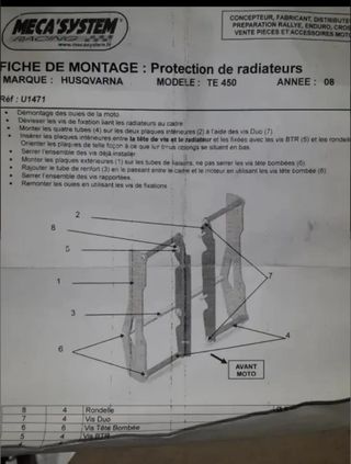 Husqvarna protectores varios radiador