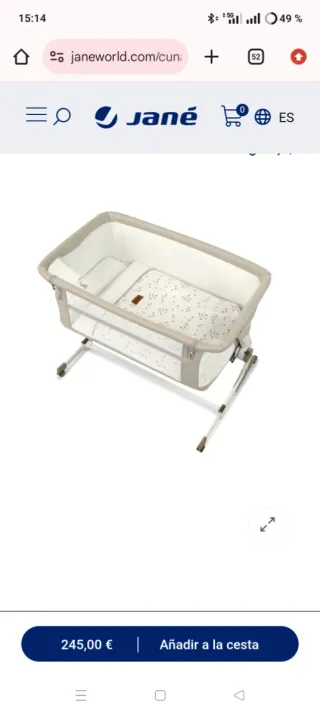 Cuna colecho JANÉ como nueva
