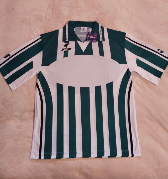 Camiseta futbol verde y blanca