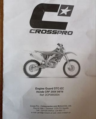 Honda moto protector radiador CRF250