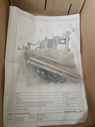 Honda moto protector radiador CRF250