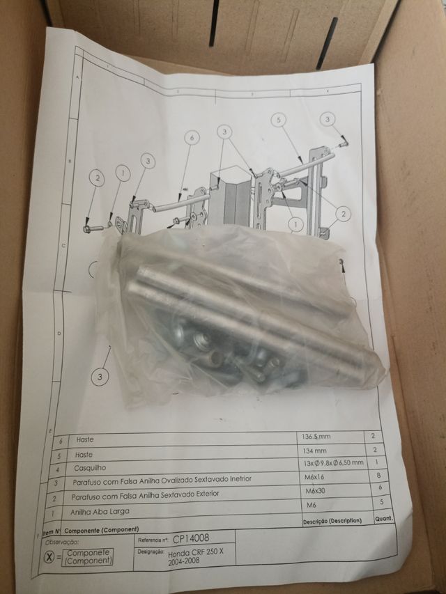 Honda moto  protector radiador CRF250