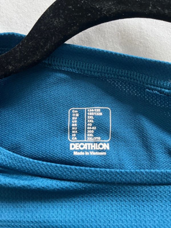 Camiseta Domyos Decathlon talla XXXL Azul