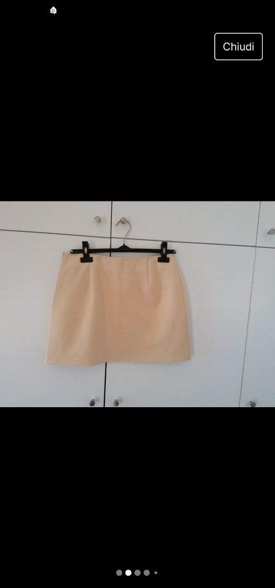 Minigonna panna 44 M-L