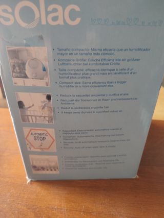 Humidificador ultrasónico solac