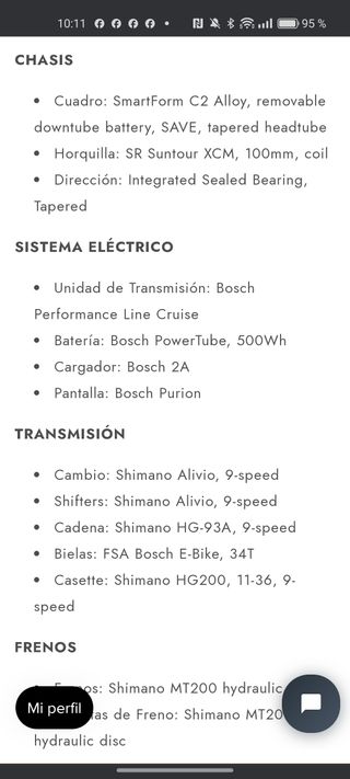 Bicicleta Eléctrica cannondale