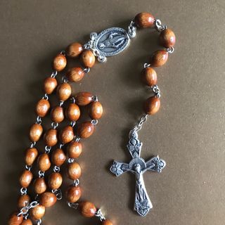 Rosario de madera VINTAGE