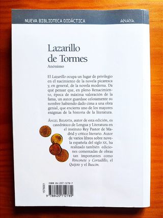 Libro El Lazarillo de Tormes