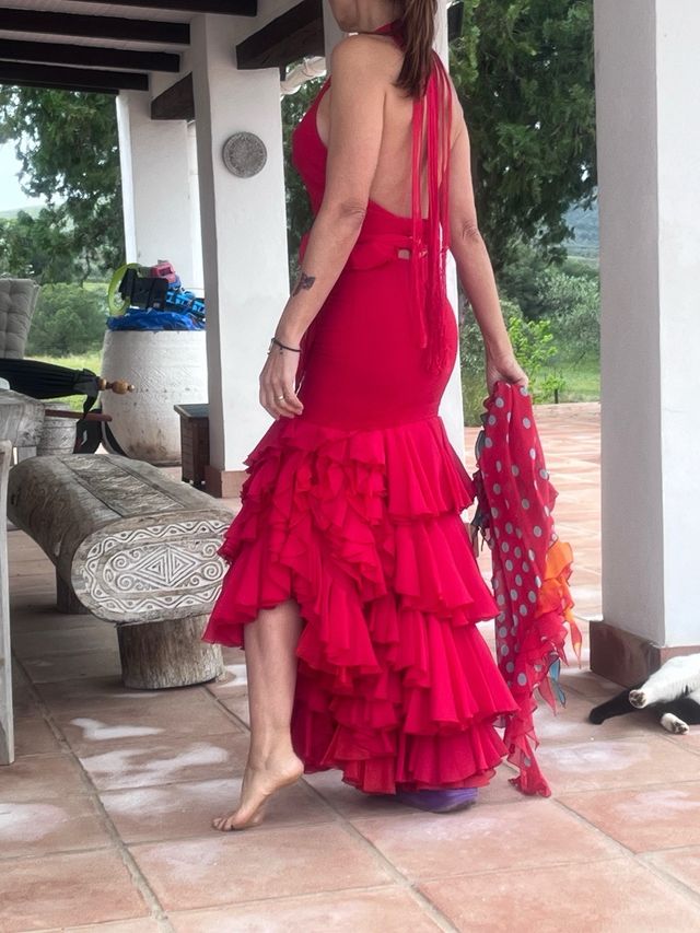 TRAJE DE FLAMENCA ALTA COSTURA DOS PIEZAS