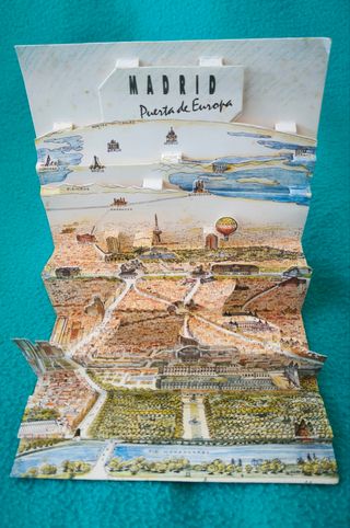 Madrid en diorama plegable