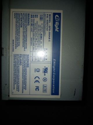 Fuente alimentación PC