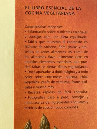 Libro cocina vegetariana